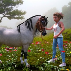 Skylar and her pony