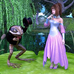 Thumbelina And The Frog