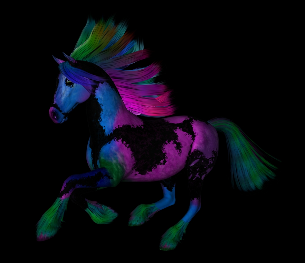 Neon Painted Pony