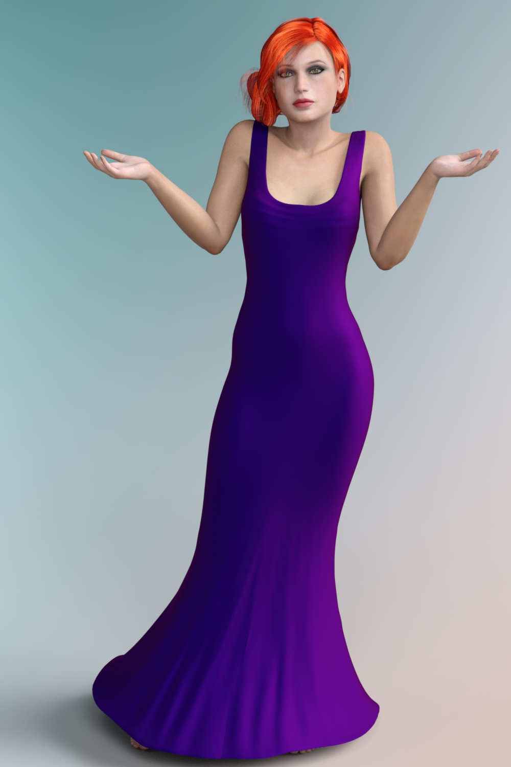 Dawn wearing elegant gown by bobbie25 for genesis with dforce and shaders.jpg