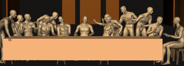 DUSK LAST SUPPER for Poser.jpg