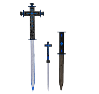 Dagger Mini Dagger Scabbard  Blue Iron.png