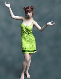 Genesis 8 sundresscherish poseGreendiamonds and circlesb.jpg