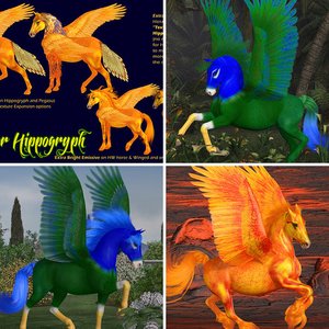 Birds of a Feather for the HW Horse, Winged Horse & Hippogryph