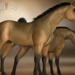 HiveWire Horse +AMV Bayhorse Character DAZ Studio By ArMa-Vision AMV3d
