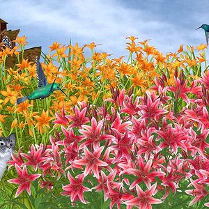 Lily Garden by Rieke