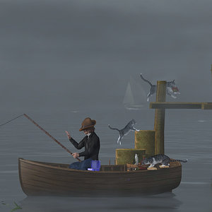 Going Fishing - The Thief by cinadisilver