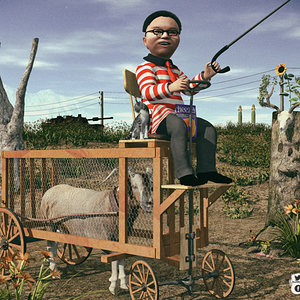 Finding Kim And His GoatMobile by Stezza