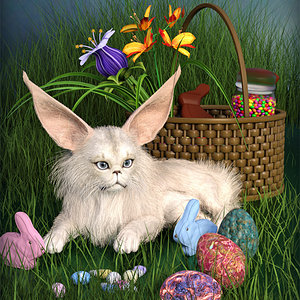 Easter Bunny Wanna-Be by luannemarie