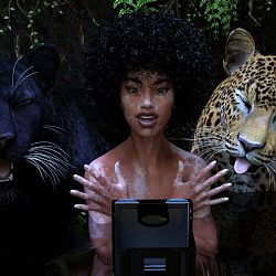 Jungle Kittehs, Part 3: Camera Shy By Banditcameraman