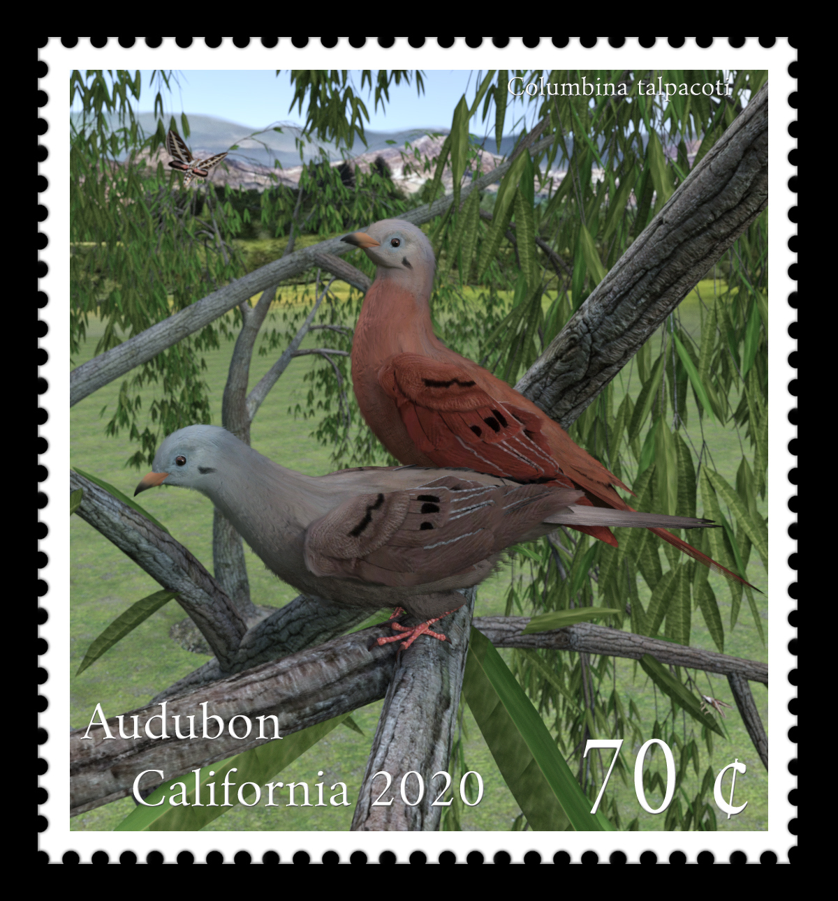 1st Place - Audubon California postage stamp by mininessie