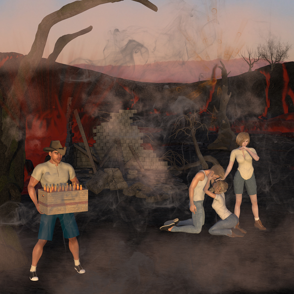 All In Wildfires Burning by Glitterati3D
