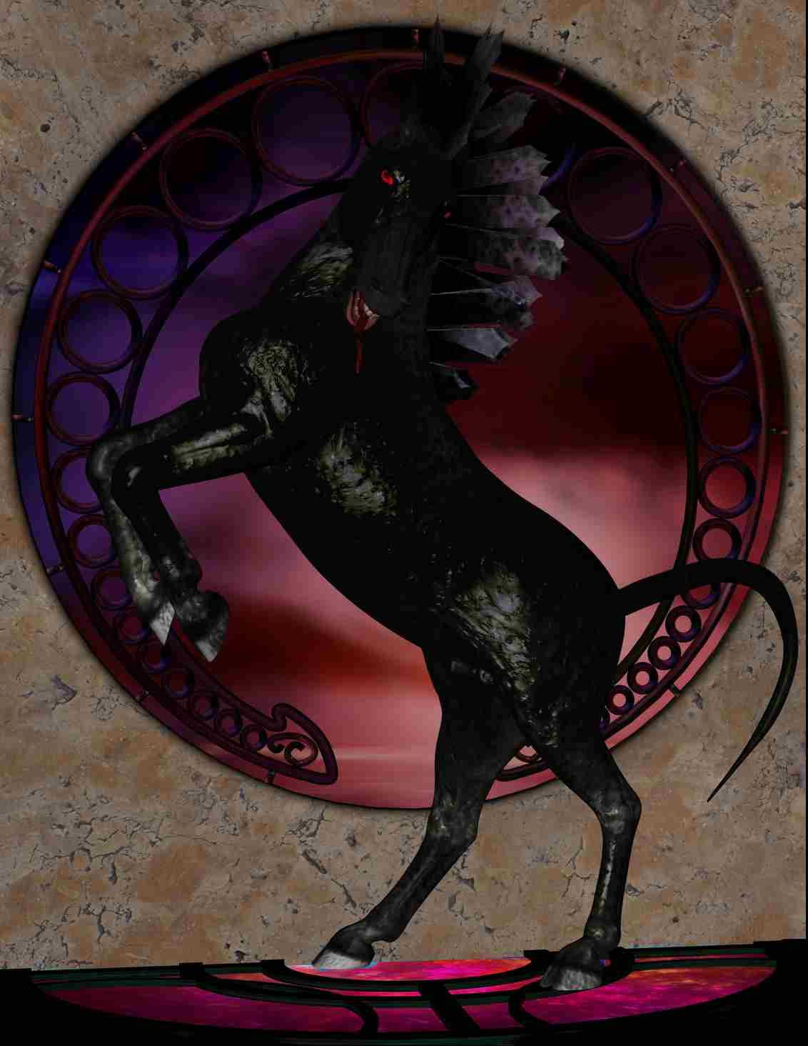 Black DragonSteed Portrait