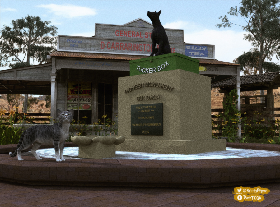 Dog On The Tuckerbox by Stezza