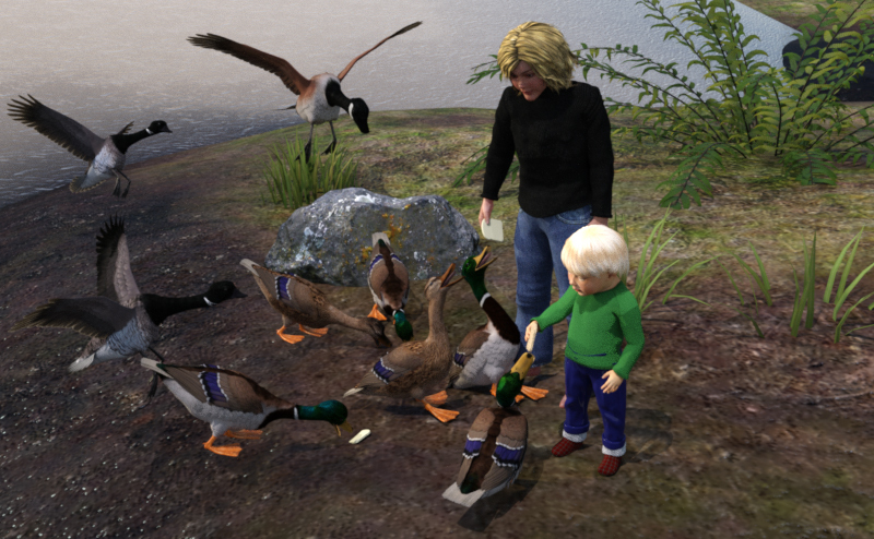 Feeding the Ducks by Anniemation.jpg