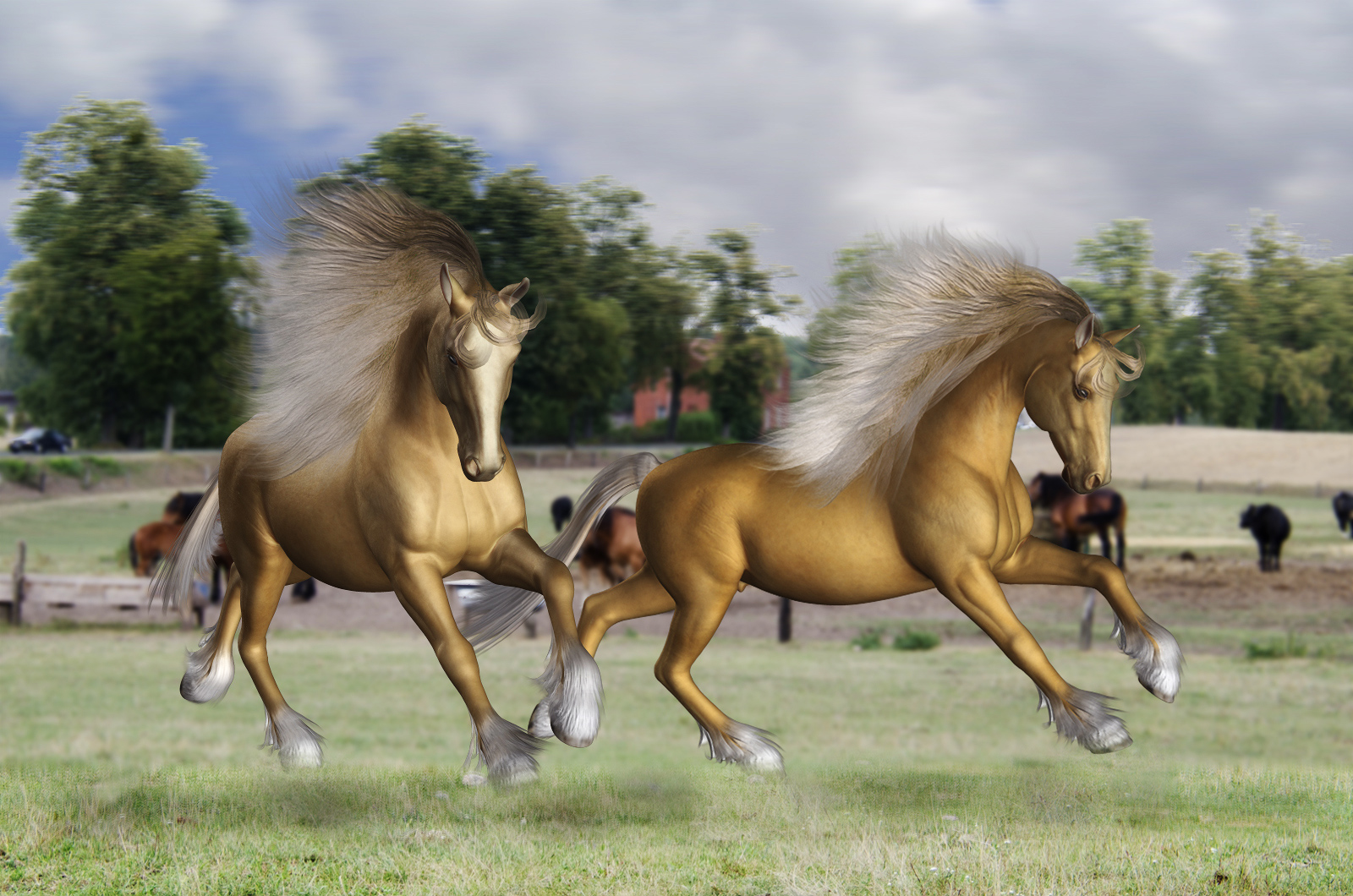 Frolicking in the Field by Faery_Light