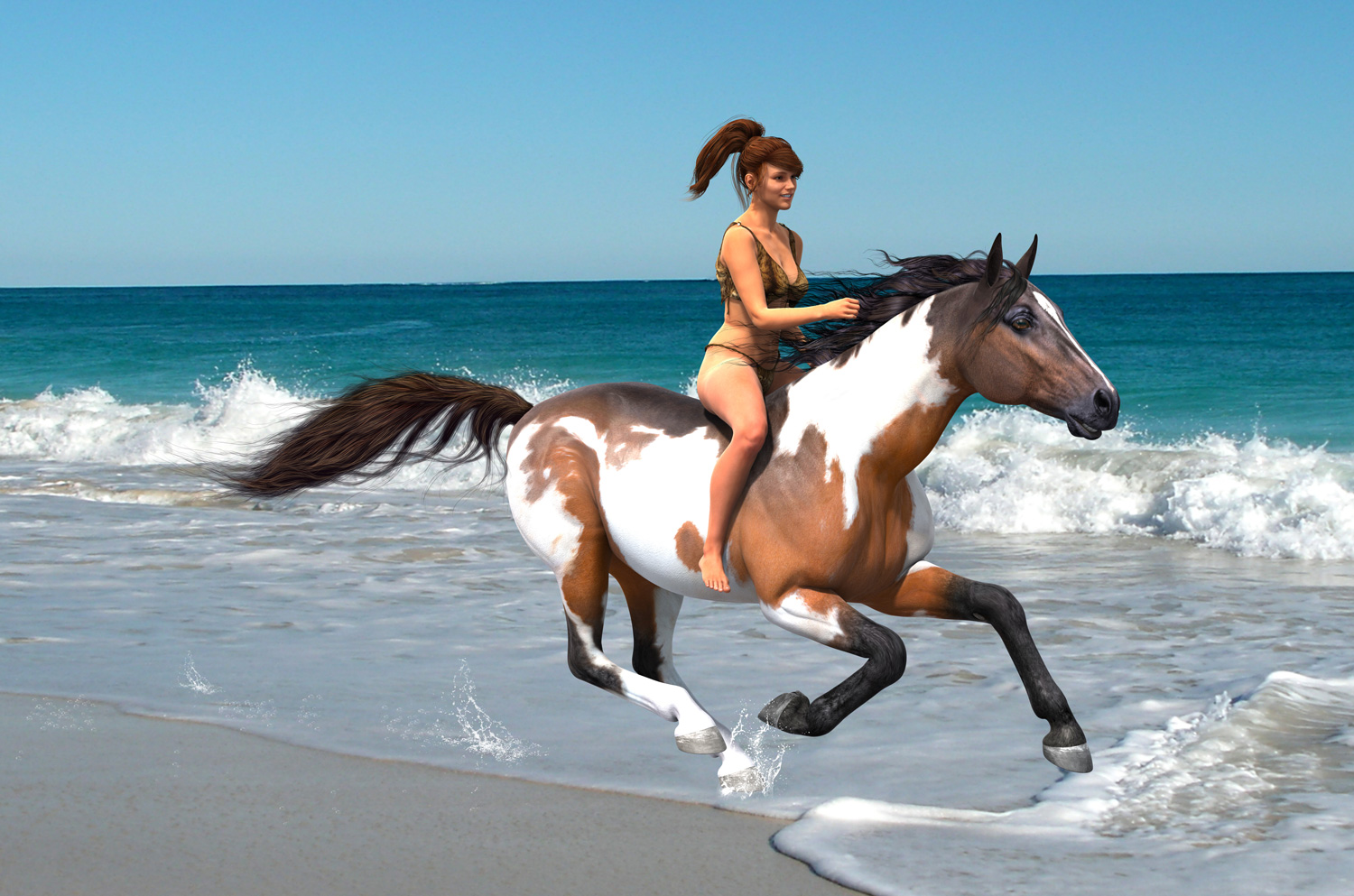 Galloping Through the Surf