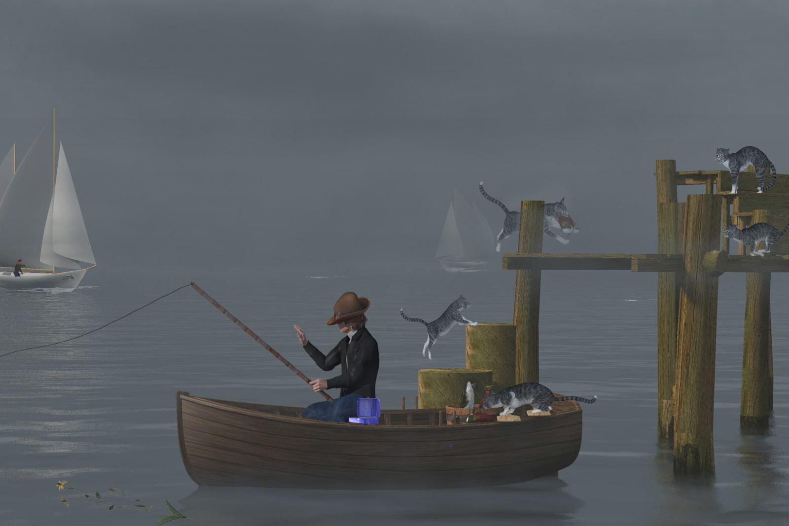 Going Fishing - The Thief by cinadisilver