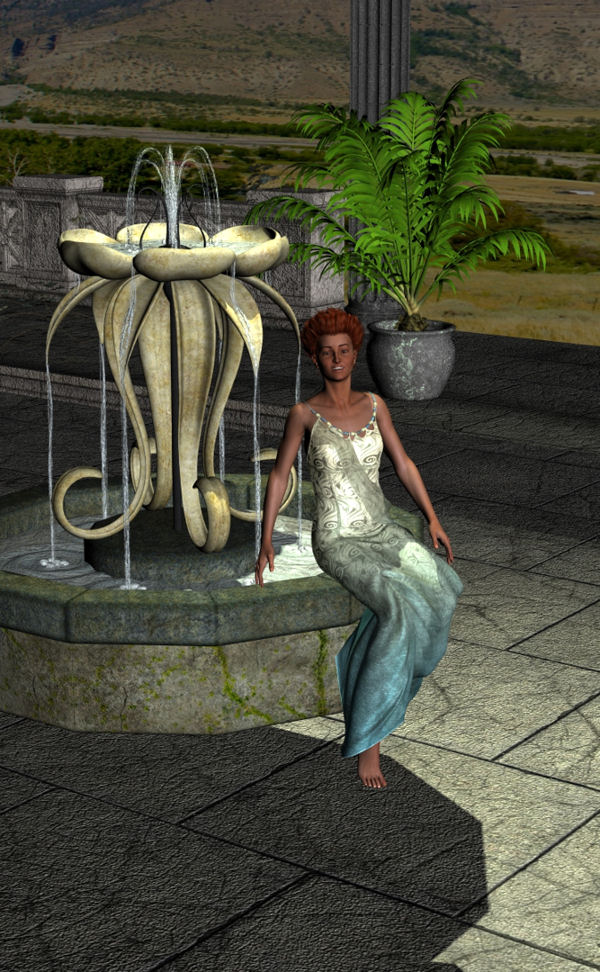Grecian Lady At The Fountain by sueya