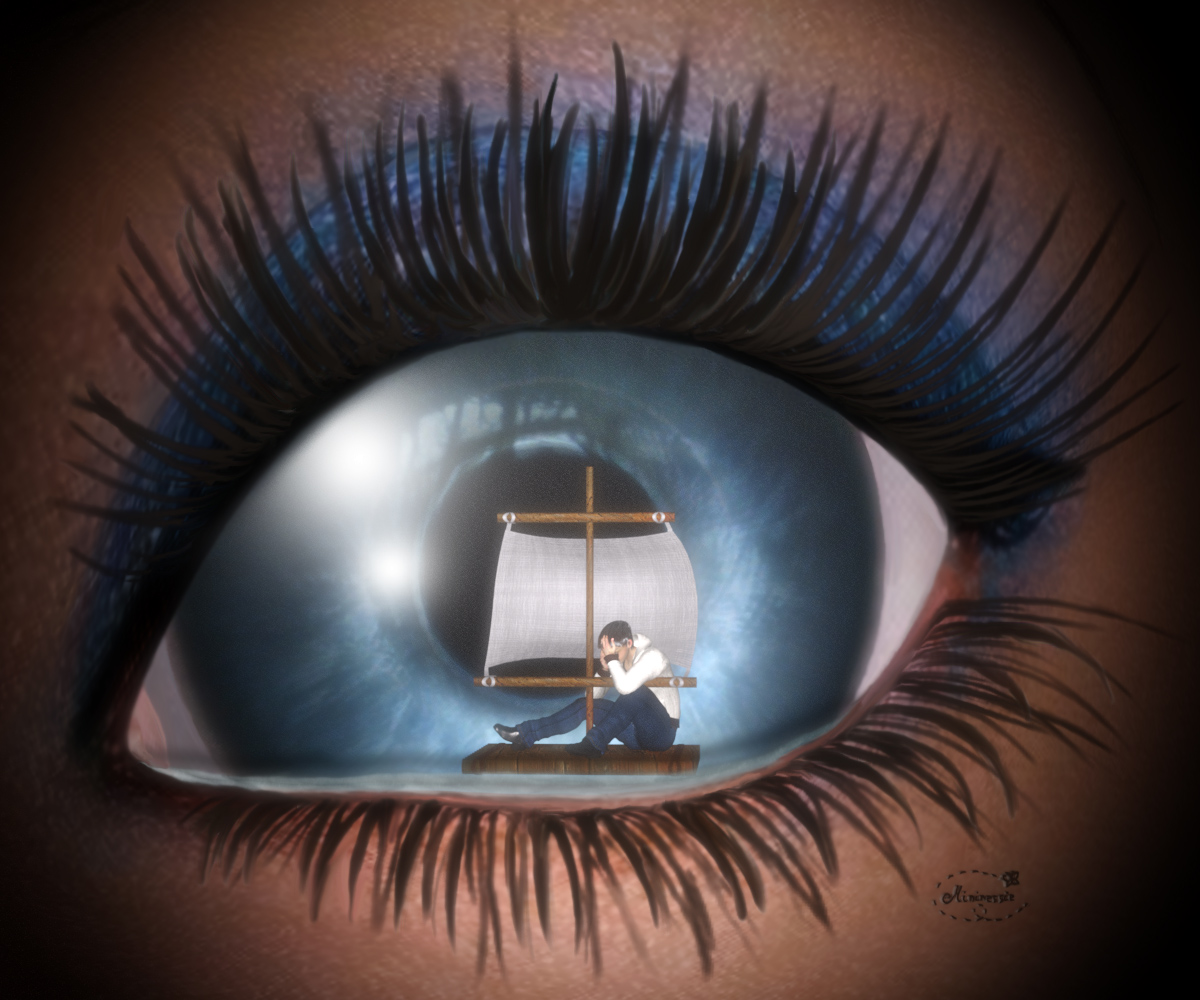 He Is Lost In The Ocean Of Her Eyes