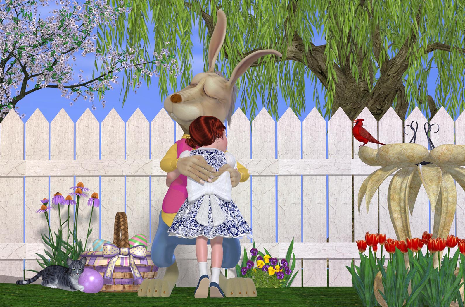 Hugs Still Allowed From The Easter Bunny by Alarka