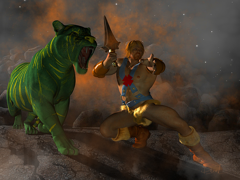 HWBattleCat With HeMan