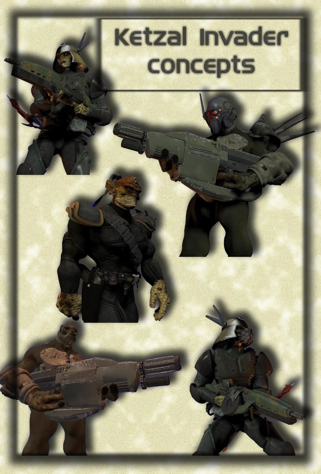 Ketzal Invader Model Sheetsl