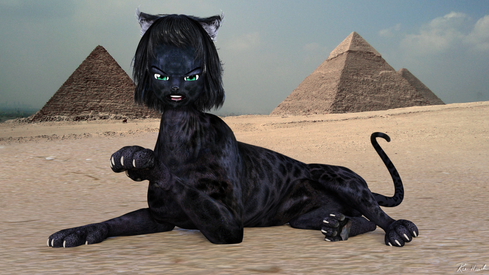 Kitty Sphinx Iray