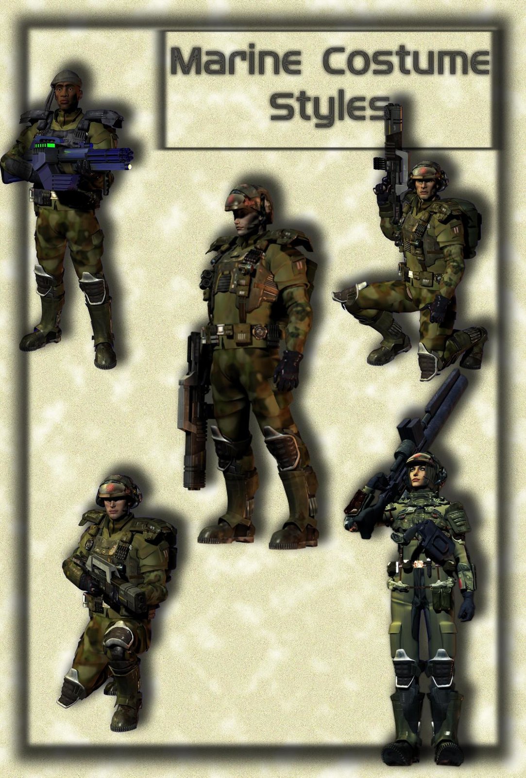 Marines Model Sheet