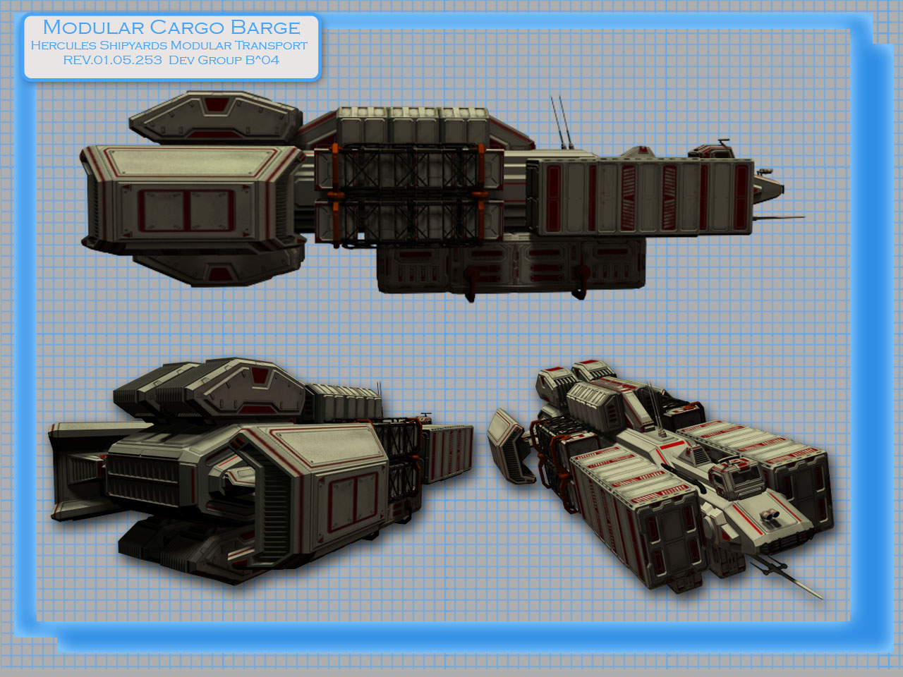 Modular Cargo Barge B | HiveWire 3D Community