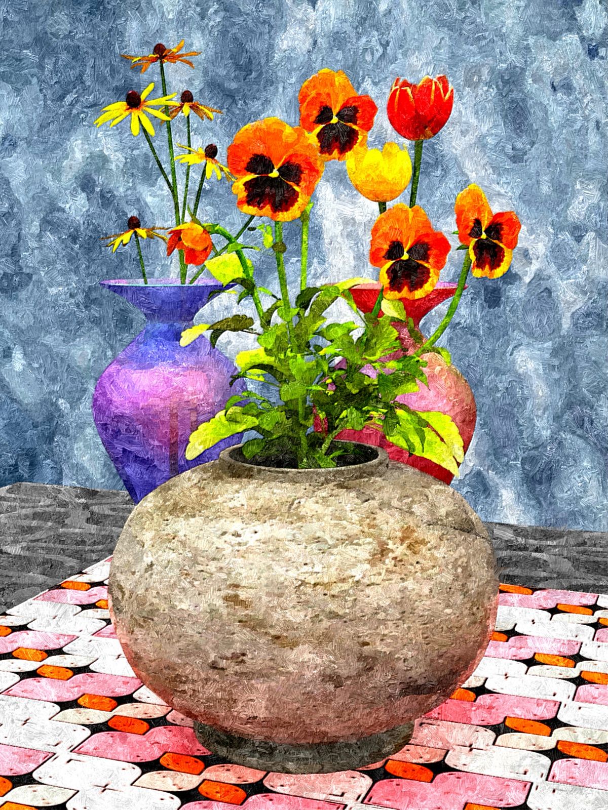 Painting Still Life Of Flowers by BronzeDragon