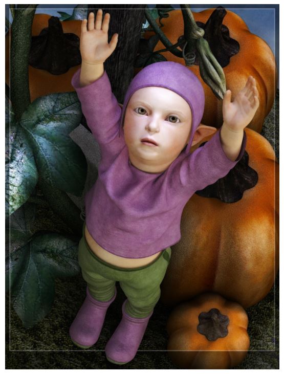 Pumpkin Patch Baby by Satira