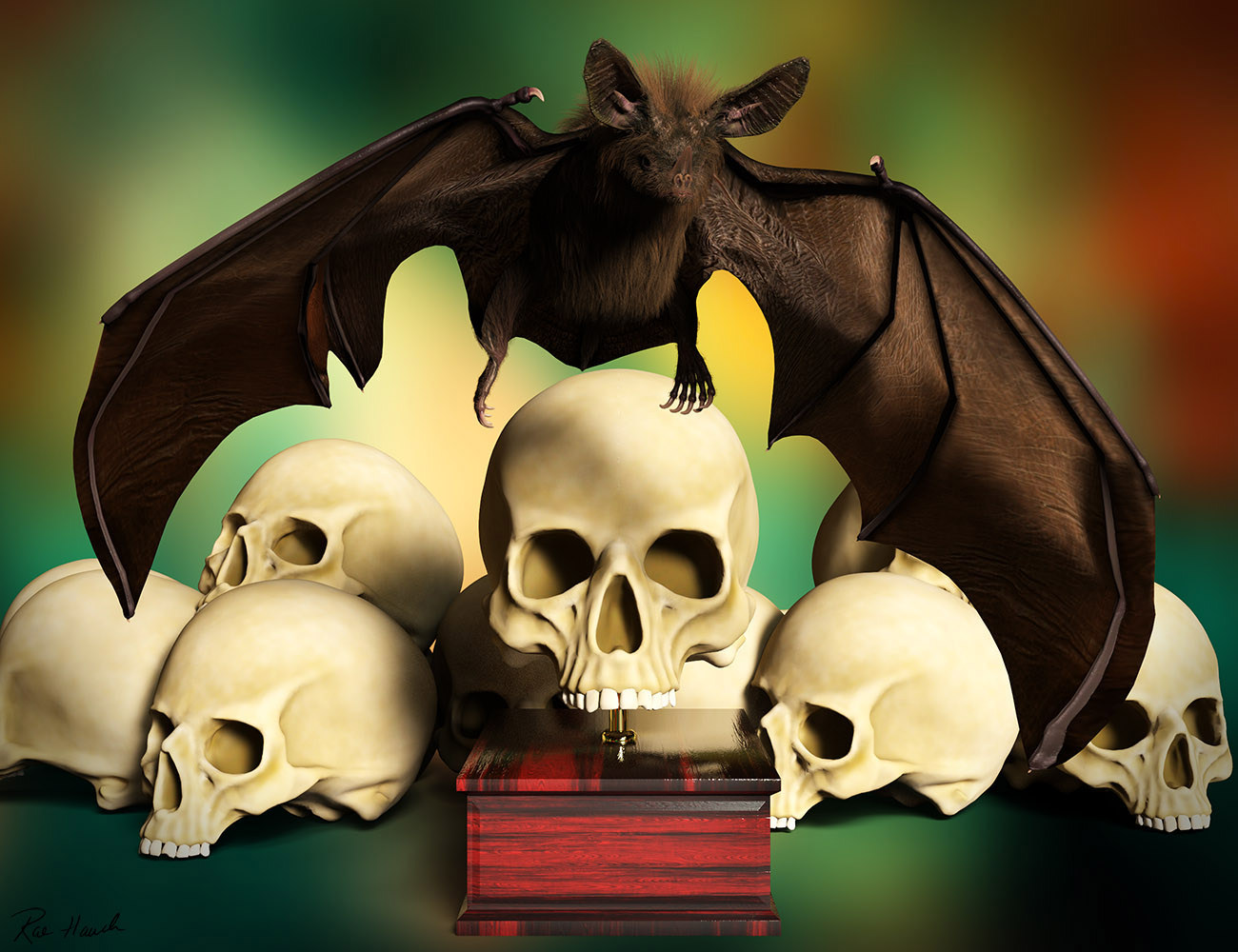 Skulls And Bat