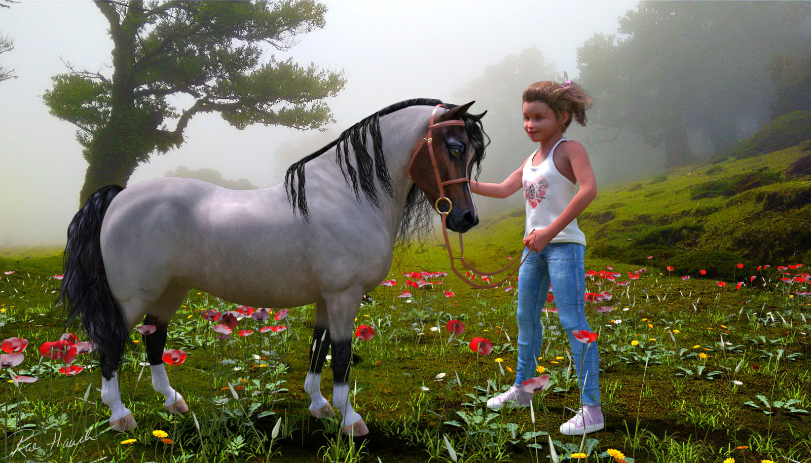 Skylar and her pony