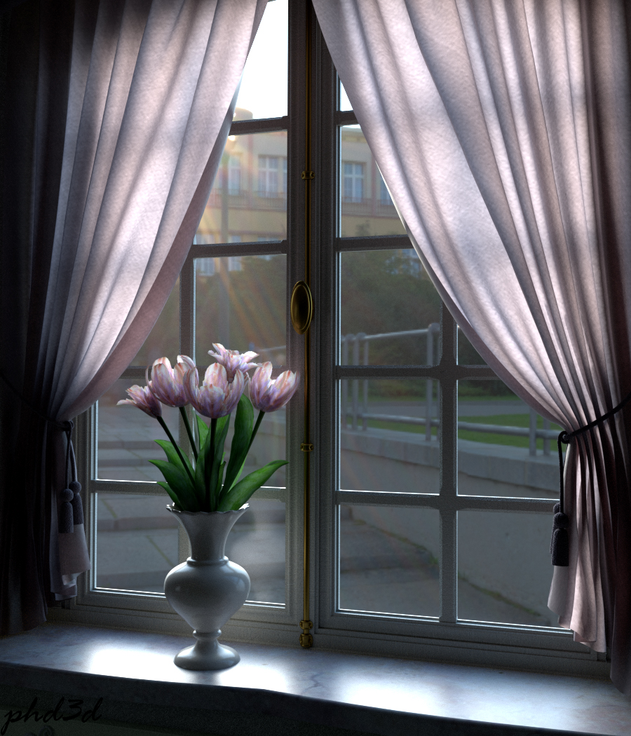 Tulips On The Window